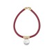 MAJORICA WOMEN'S PEARLS LEATHER NECKLACE-14979.01.4