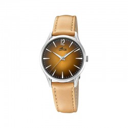LOTUS WOMEN'S BROWN LEATHER WATCH-18406/3